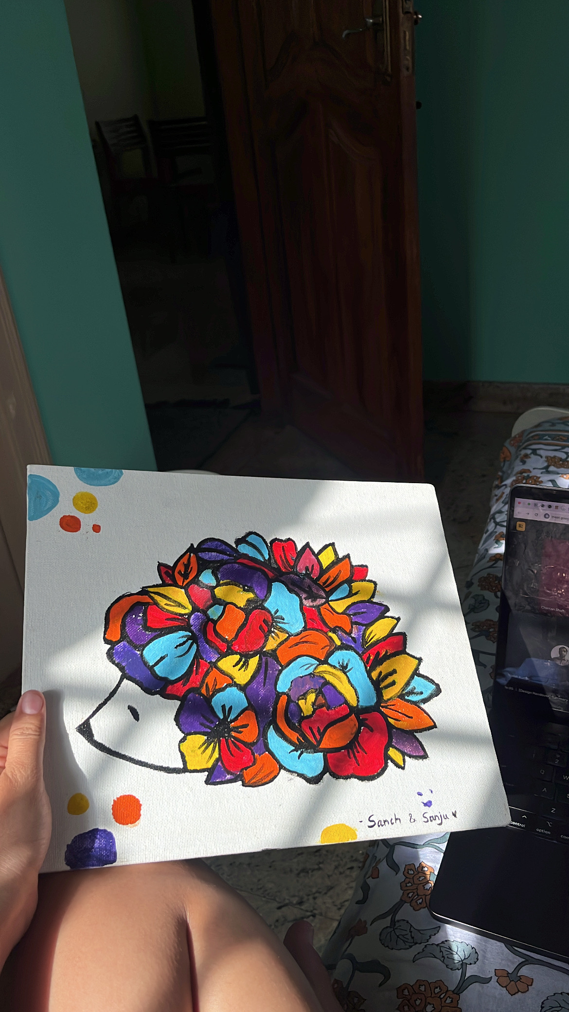 A sketch or craft piece