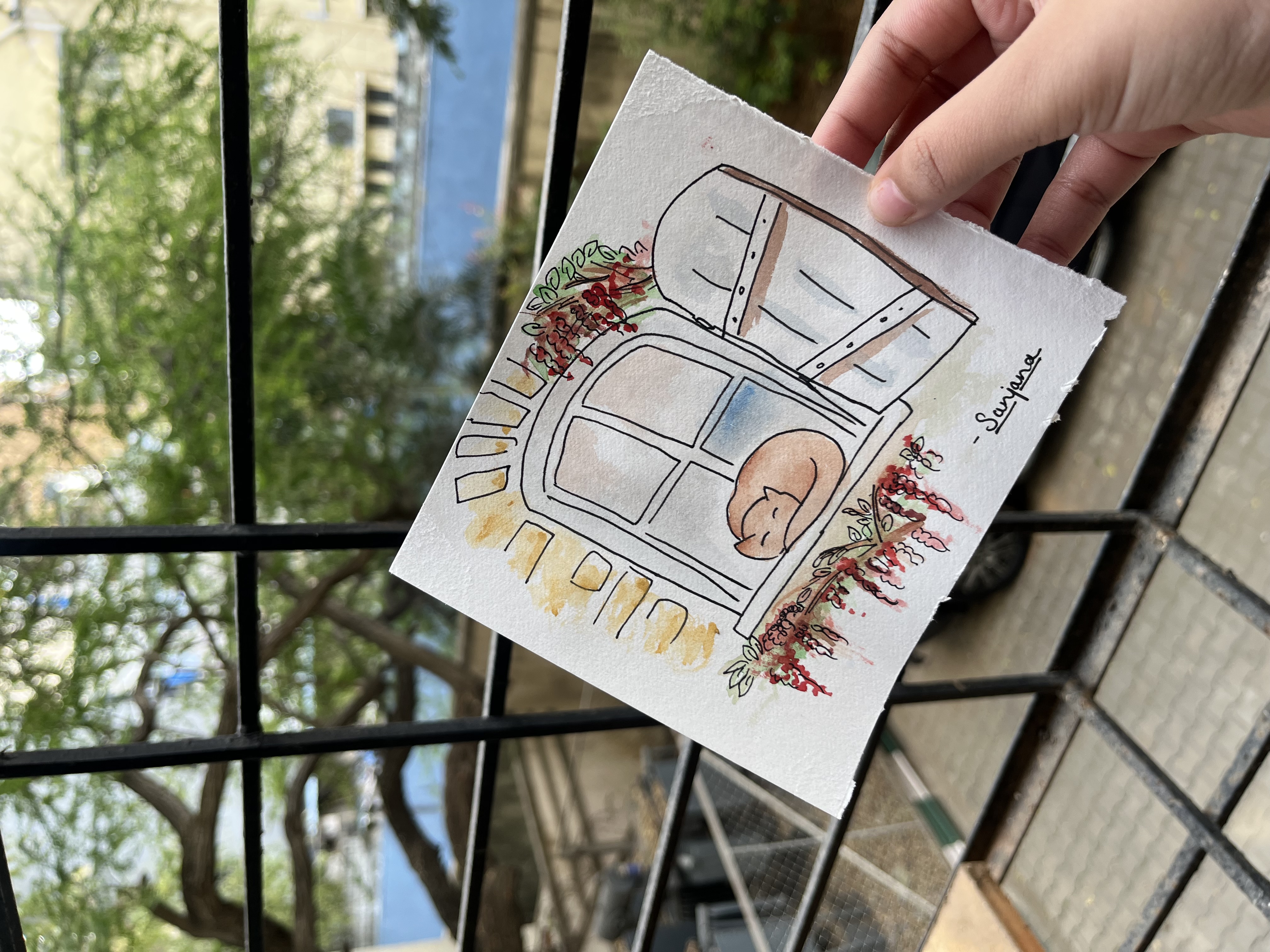A sketch or craft piece